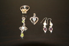 WHOLESALE! - 4 x Gemstone and Sterling Silver Jewellery